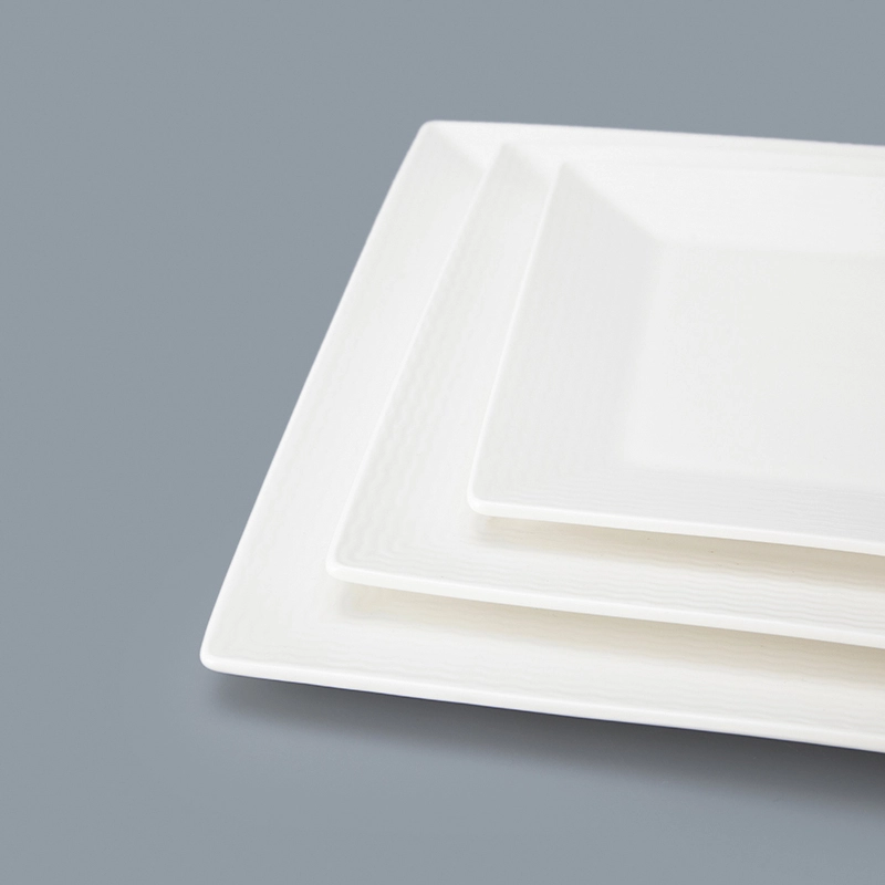 square plate ceramictableware for hotel 1