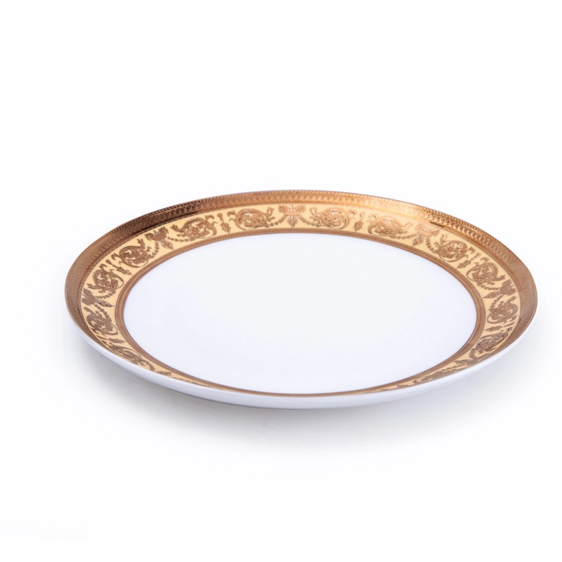 Fine Bone China luxurygold decal B&Bcoupe Plate round server 1