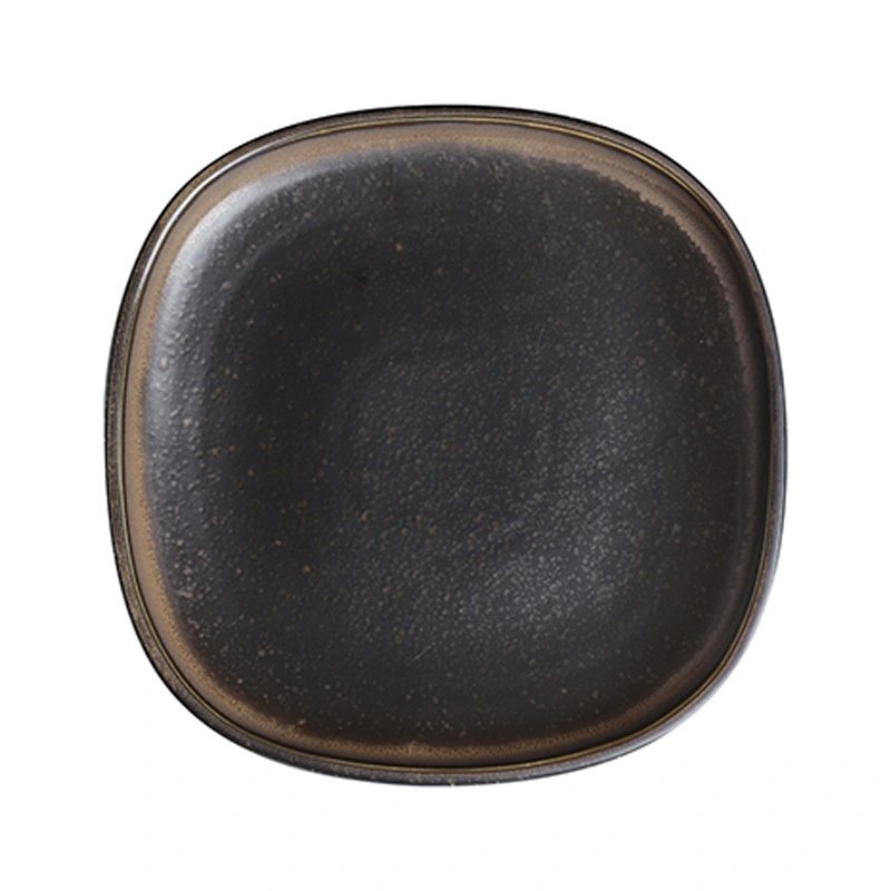 Best Sale ceramic hospital plate, dishes square plate, black plates for restaurant* 1