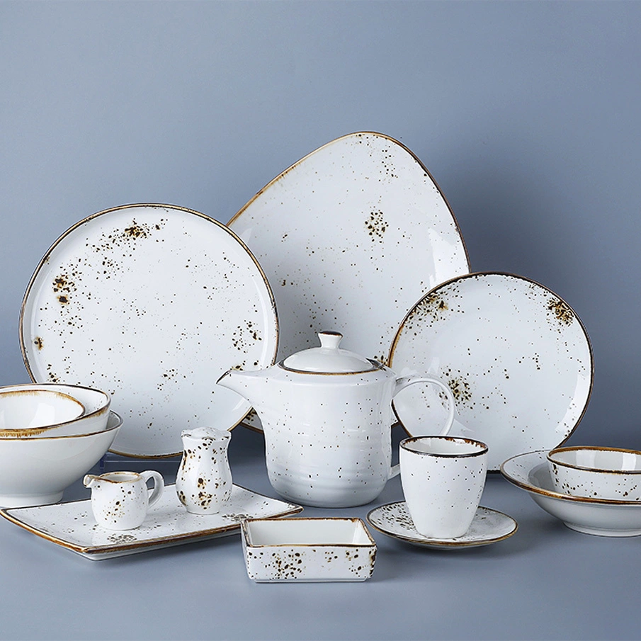 Crokery Resort Chinese Tableware, Plates Sets Dinnerware Wedding, Royal Crockery Porcelain Dinnerware Sets! 1