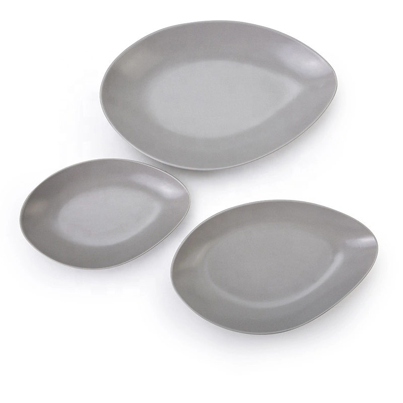 Eco-friendly Porcelain Banquet Irregular Tableware Plate, Unique Design Dinner Plate Restaurant* 1