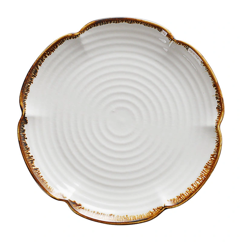 Dishwasher Safe Dishes Restaurant Aluminum Dishware, Plates Hotel Ceramic, Ceramic Plates White Wedding/ 1