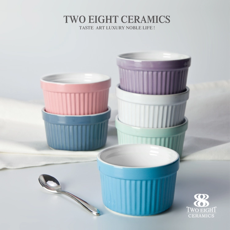 strip color ramekin bowl mini ceramic bowl 1