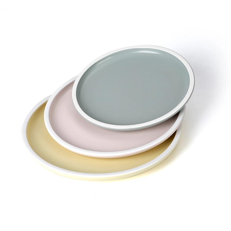 28ceramics Plates Ceramic Tableware Plates Restaurant Ceramic Dinner, Hotel Tableware Color 7/8/9/10 Inch Plain Ceramic Plates& 1