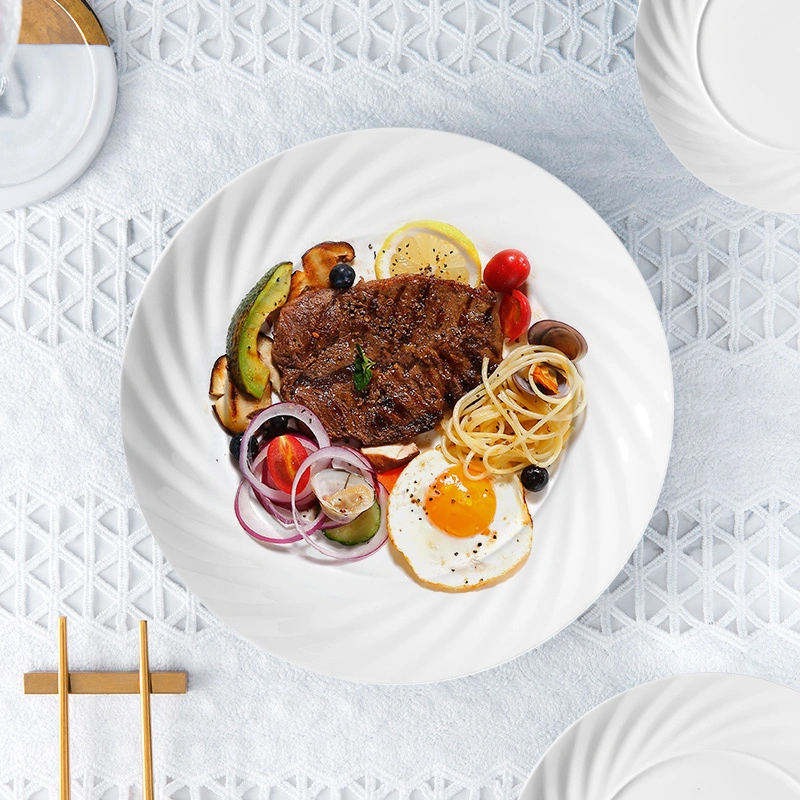 Ceramic Plate Handmade 10.5 Inch Hotel Ware Plates Porcelain Plates Sets Dinnerware 1