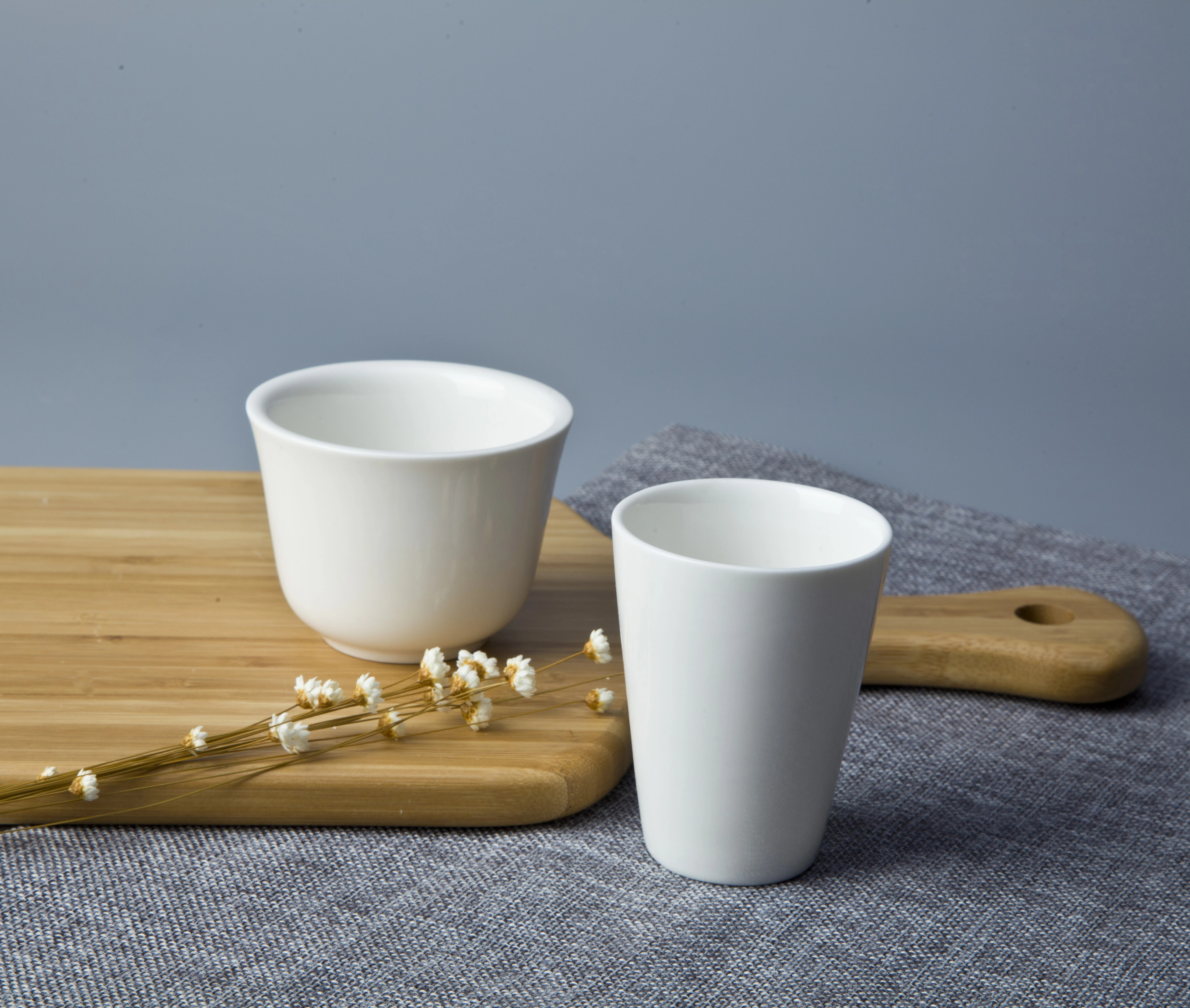 simple white banquet hall cups porcelain tea porcelain cup 1