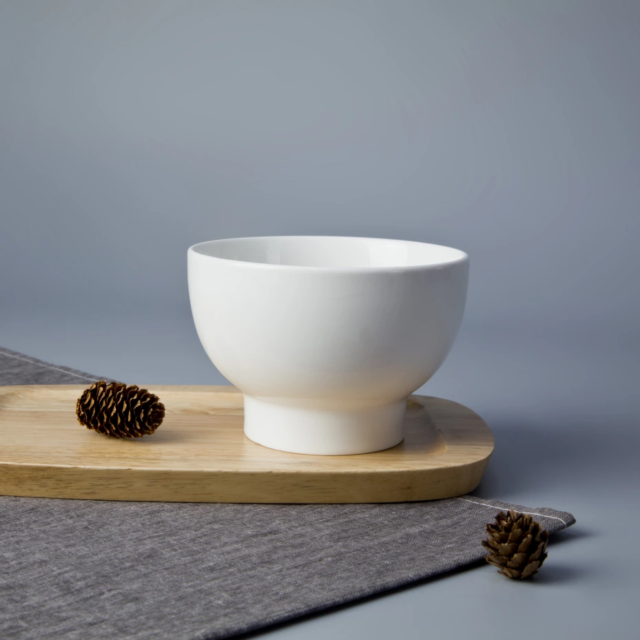 hot sales hotel crockery unique design round porcelain bowl 1