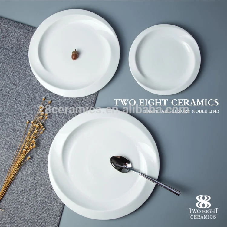china manufacturer round platter for hotel wedding white ceramics banquet porcelain 1