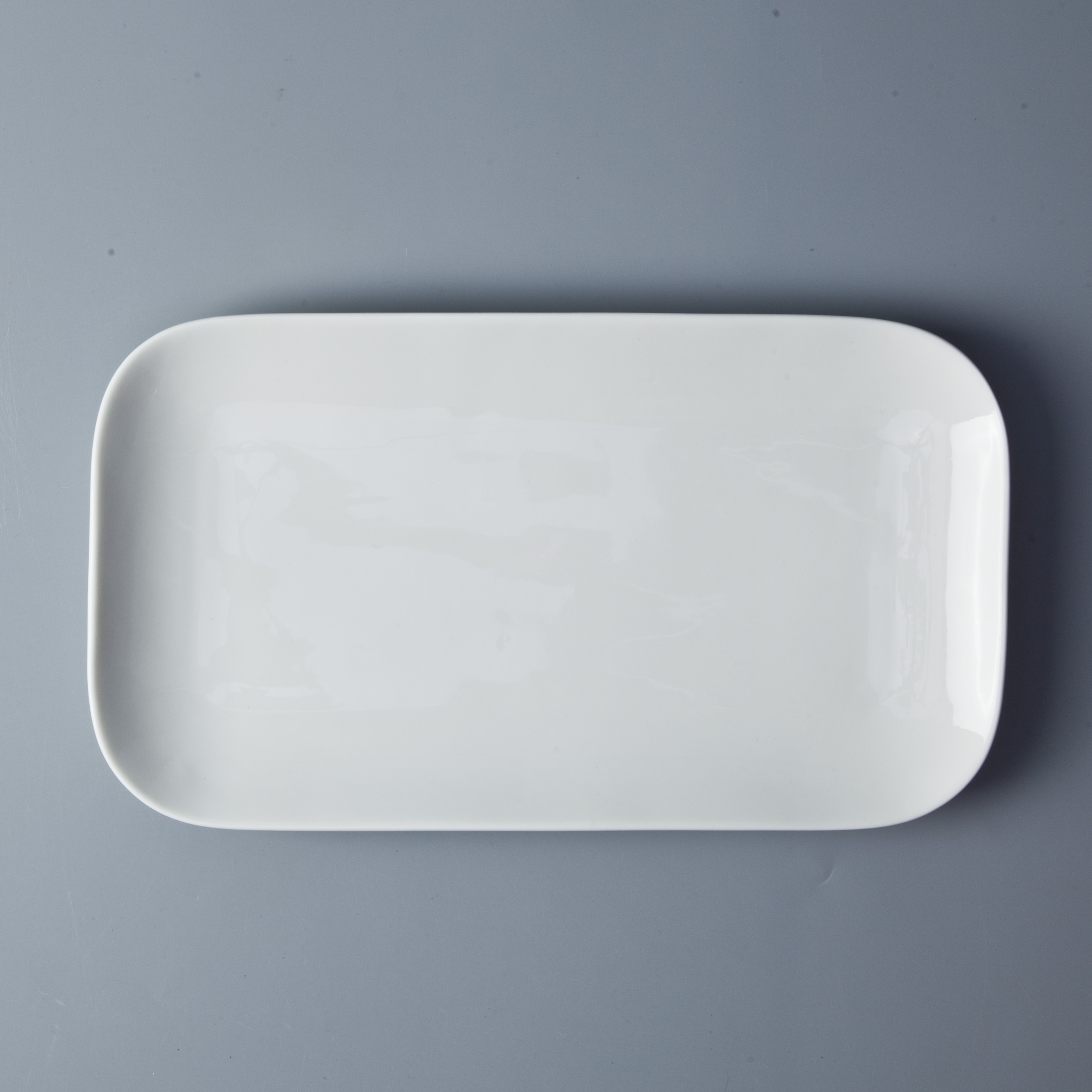 Wholesale China Porcelain Dinner Plate, Used Restaurant Rectangular Plate/ 6