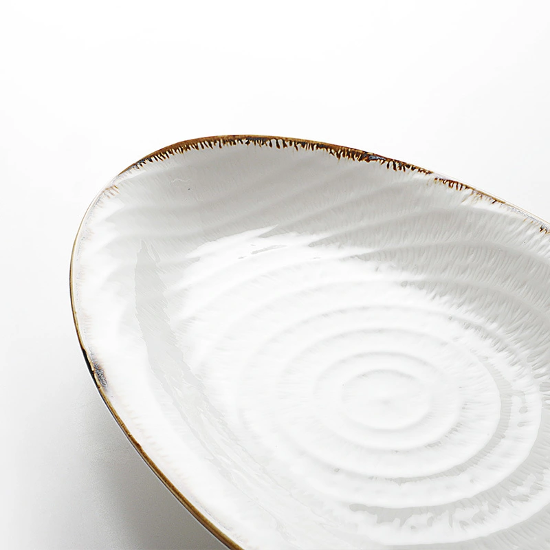 Restaurant Oval Plates Dinnerware, Restaurant Porcelain Oval Plate, Oval China Dishes Dinnerware& 1