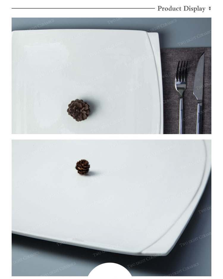 2018 Hot Products Ceramic Ware Square Plate,Hotel Collection Plates Square Plate> 13