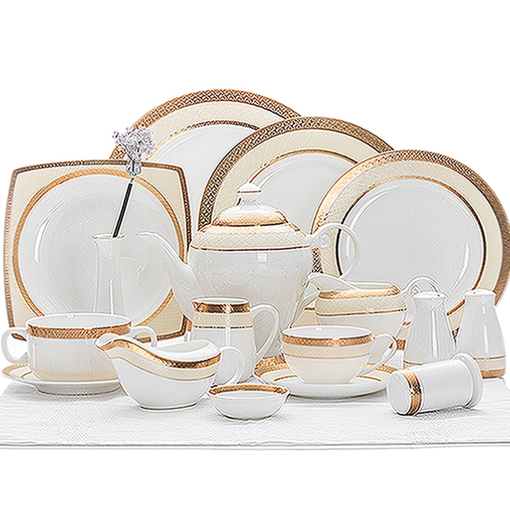 Hotel Collection Dinnerware Bone China, Used Restaurant Luxury White Fine Bone Chinat, Fine Bone China Dinner Sets* 1