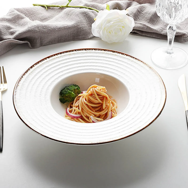 Tops Dishes Wedding Platter, Wholesale Ceramic Crockery China Platos Modernos Para Restaurant^ 1