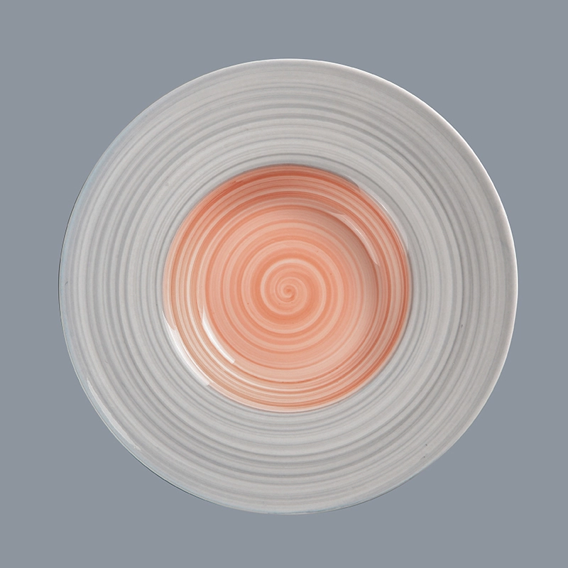 luxury soup and sandwich plate porcelain dinner plate for wedding 1