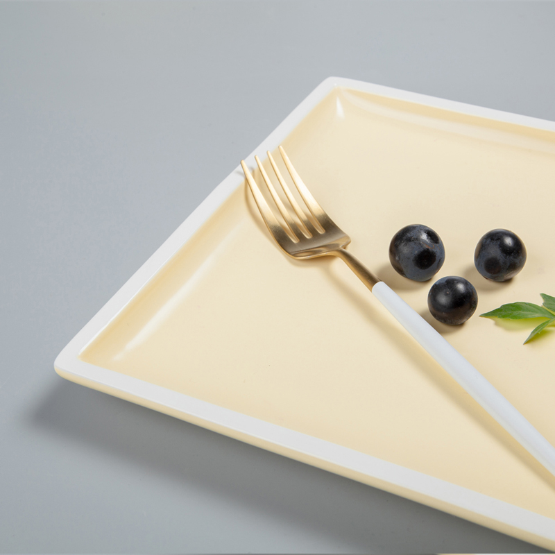 28ceramics Hotel Restaurant Used Crockery Tableware Restaurant 8/9/10 Inch Plates Ceramic Dinner, Ceramic Dish Square& 2