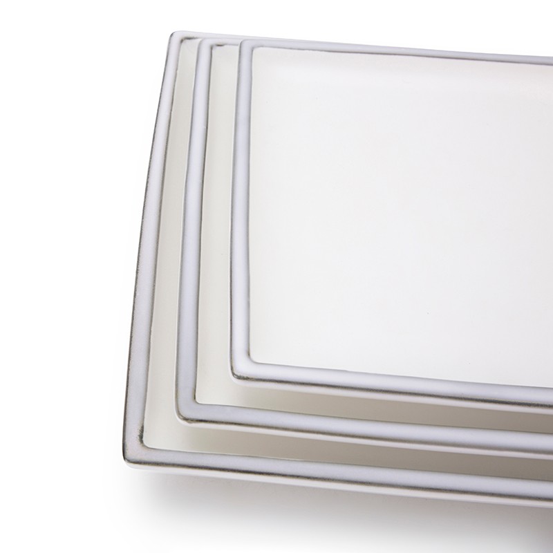 28ceramics Hotel Restaurant Used Crockery Tableware Restaurant 8/9/10 Inch Plates Ceramic Dinner, Ceramic Dish Square& 5
