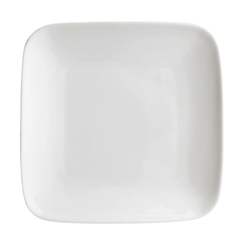 Resort White Dinnerware 7.25 Cake Plate Wedding Square Hotel Restaurant Porcelain Dish 1