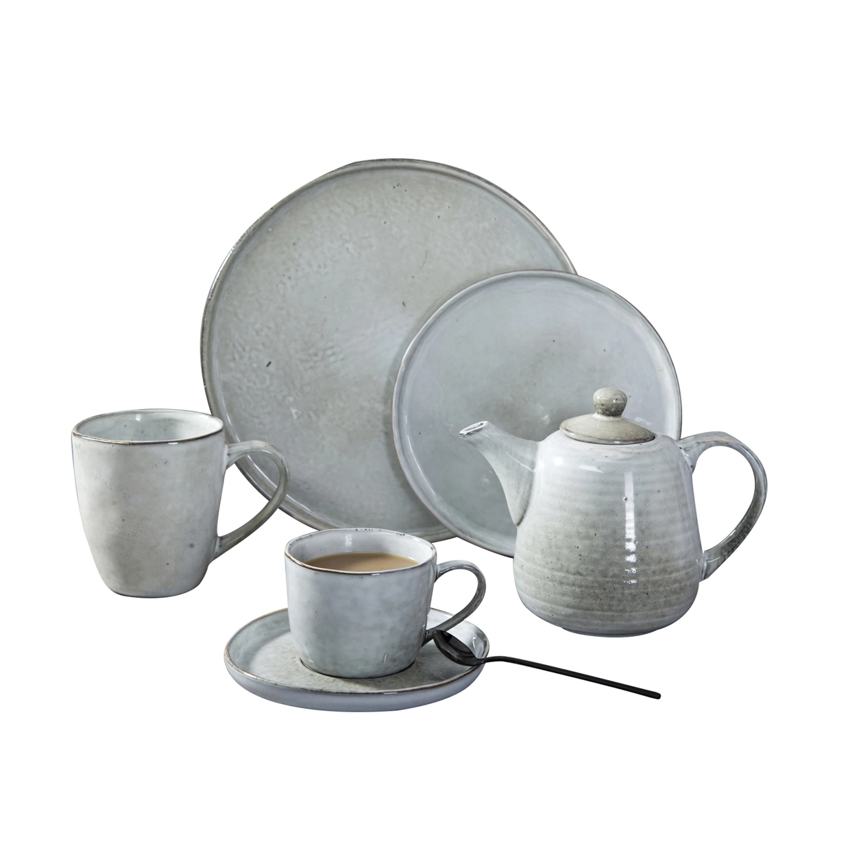 High Quality Dinner Set Wedding, Green Plates Restaurant Ceramic Dinnerware, Color Hotel Dinnerware 1