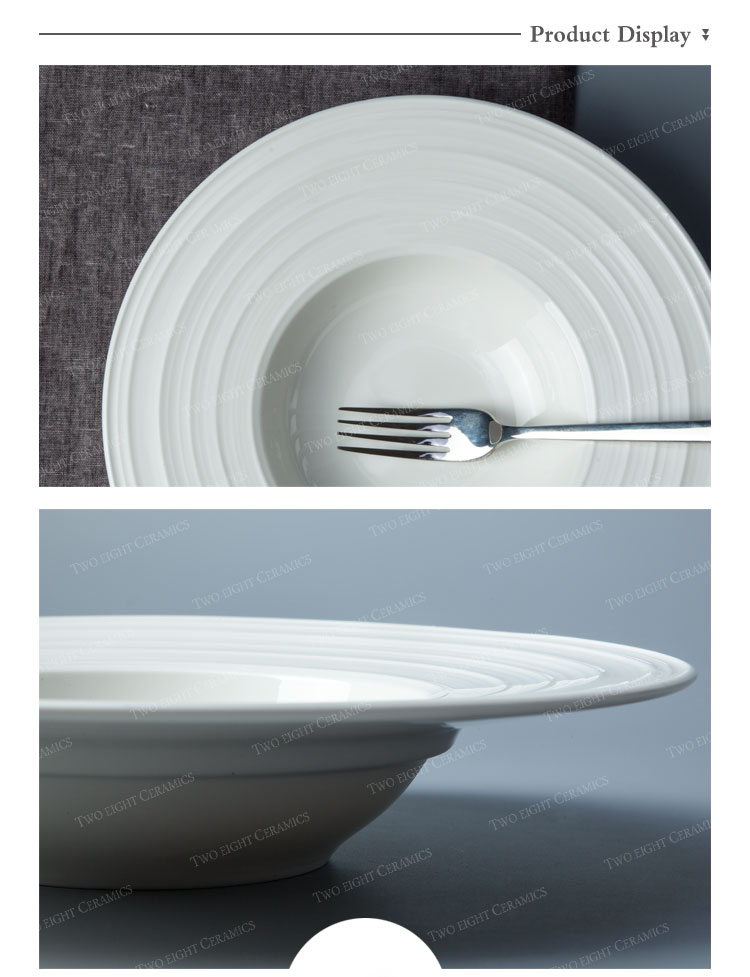 Tableware Supply Used Restaurant Dinner Soup Plate, China Dinnerware Soup Plate> 13