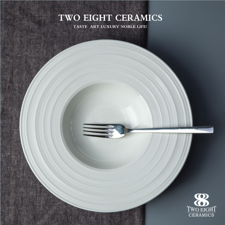 Tableware Supply Used Restaurant Dinner Soup Plate, China Dinnerware Soup Plate> 9