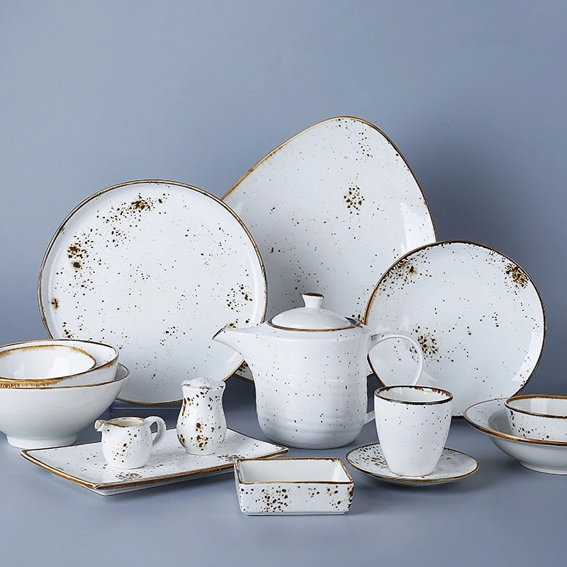 Hotel Ware Buffet Hospital Restaurant Crockery Tableware Food Plate Ab Grade Simple Dining Brand Dinnerware> 1