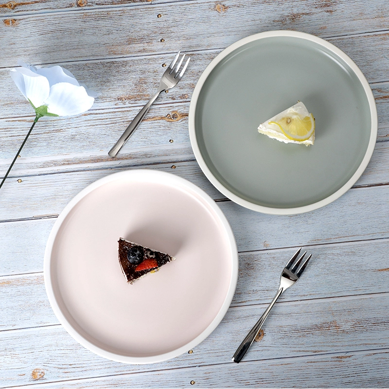 28ceramics Tableware Restaurant 7/8/9/10 Inch Dishes Plates Ceramic, 4 Colors Hotel Ceramic Tableware Plate Restaurant Ceramic* 1