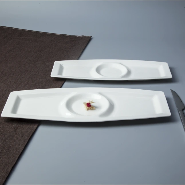 2017 Hot Design Wholesale White sectional dinner plates 1