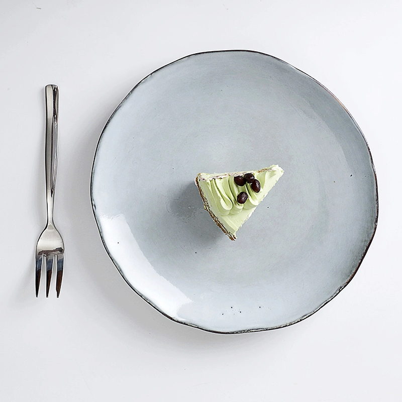 Used Restaurant Dish Washer Safe Dinnerware Plate Set Color Ceramic, ColorPlate Porcelain,Green Rustic Wedding Plates Set/ 1