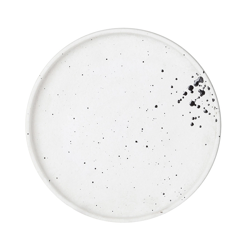 Round Lounge Crokery Ceramic Dish, Wholesale Cafe Crokery Porcelain Plate, Color Plate For Restaurant Ceramic/ 1