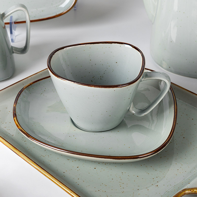 Fancy Tableware Catering Dinnerware Crockery Set Ceramic Porcelain Catering Plates for Dinner* 6