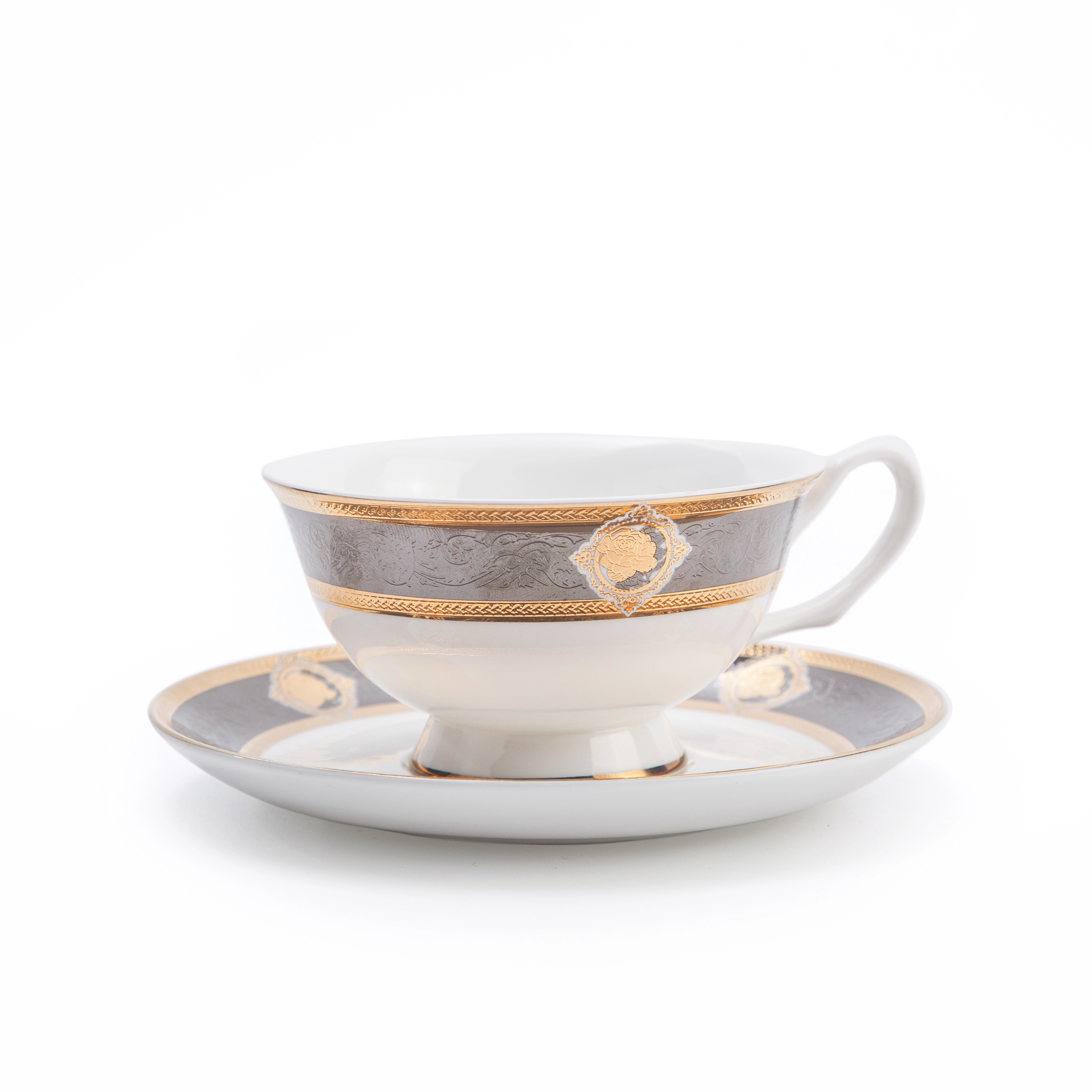 Dubai Bone China Embossed TablewareCoffee Tea Cup With Saucer, Restaurant Hotel Supplies Tea Cup And Saucer For Hotel* 1
