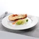 Two Eight white dinner plate with silver line factory for dinning room1 1