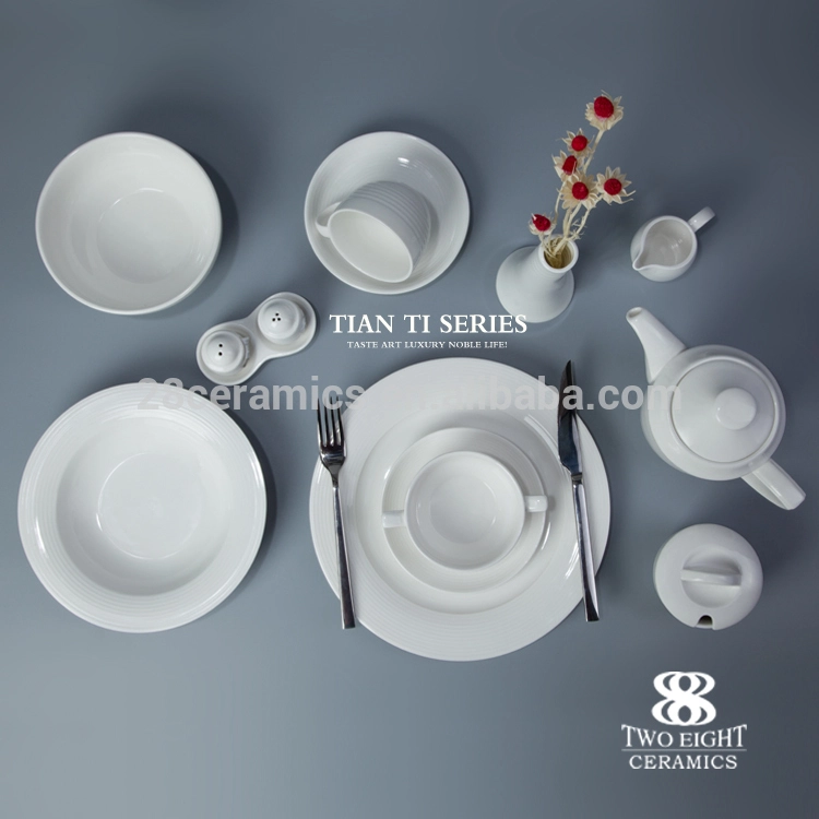 Porcelain 7.759.2511 round flat dinner plate dubai dinnerware set for 5 star hotel 1
