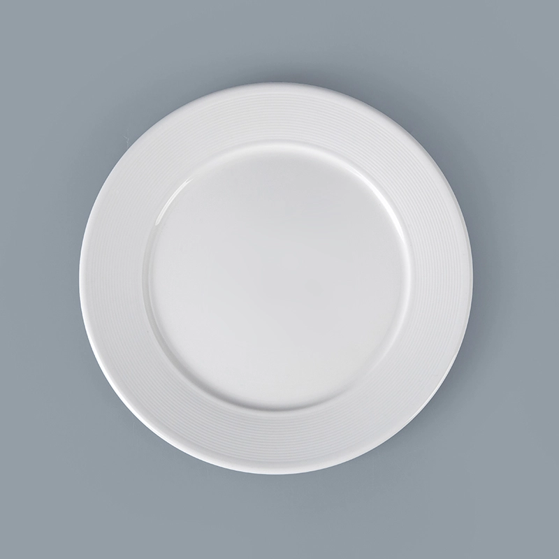 Haoxin Ceramics Chaozhou Wholesale Cheap Catering White Dinner Plates Customize for Weddings Restaurant 1