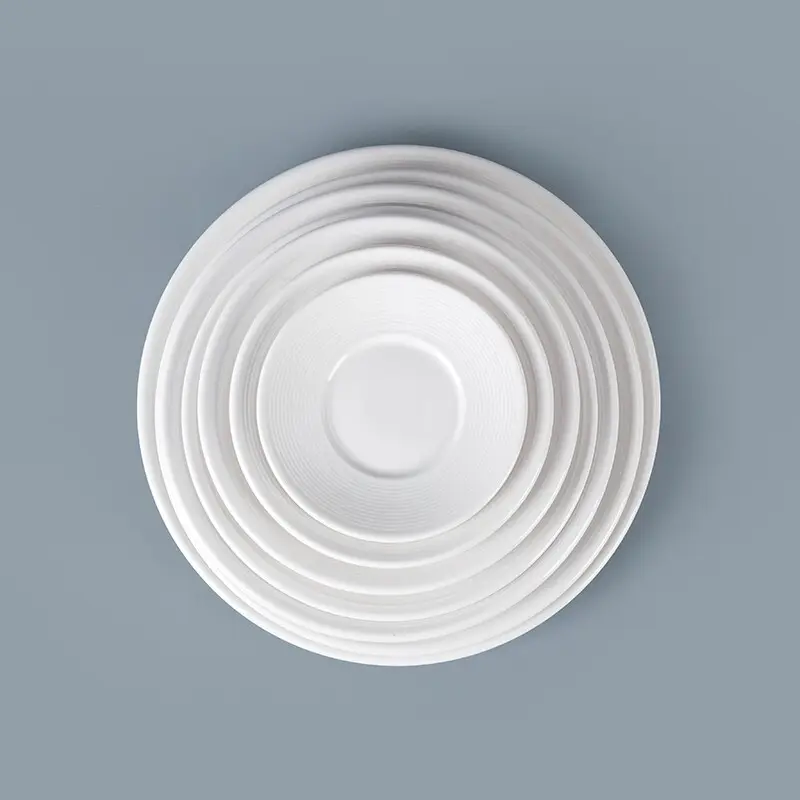 Two Eight flat ceramic plate Suppliers for restaurant 4