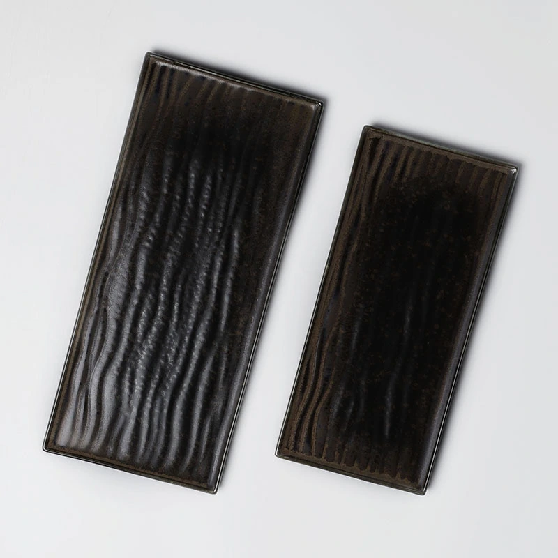 Hot Sale Eco-Friendly restaurant plates ceramic dinner, restaurant rectangular porcelain plates, japanese ceramic sushi plate^ 1