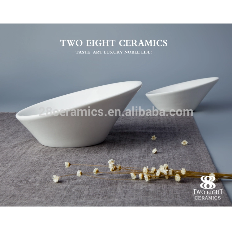 Bulk Ceramic Salad Bowl,Elegant White Porcelain Soup Bowl 1