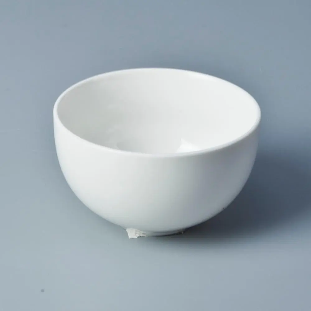 Fine china dinnerware microwavable bowls white porcelain salad bowl 1
