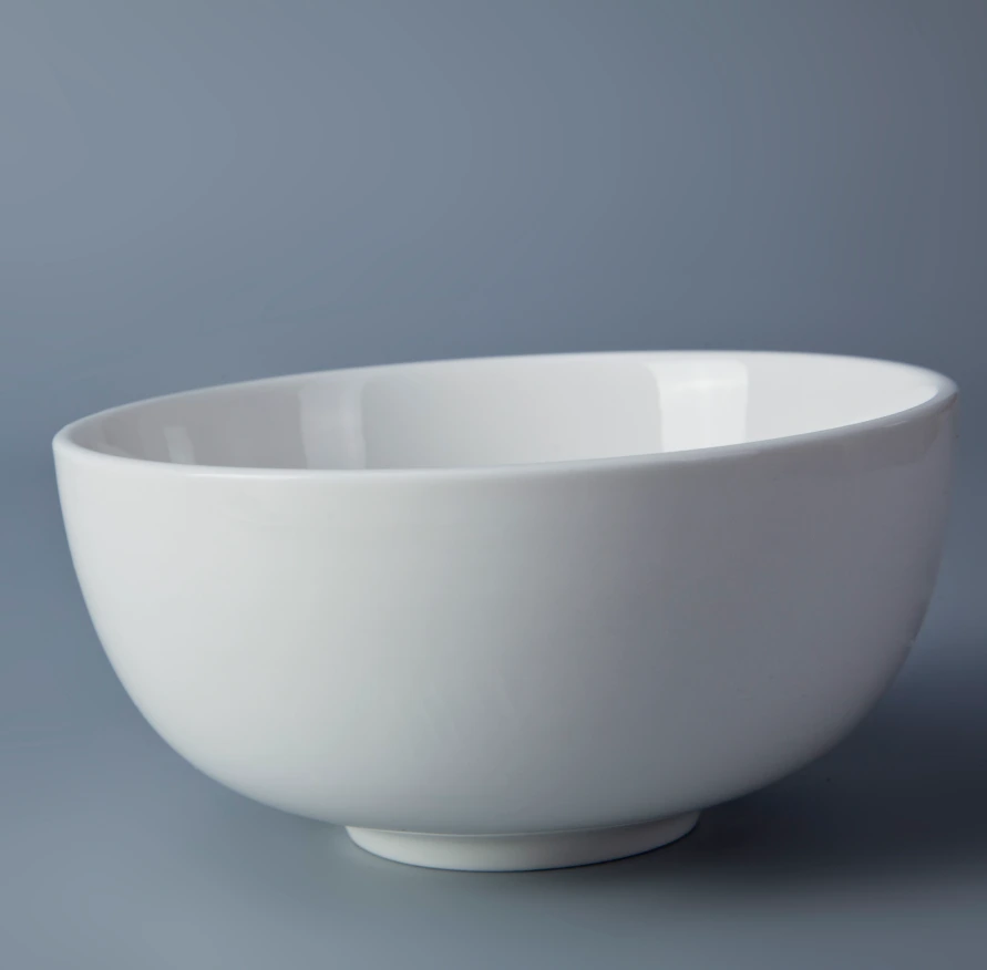 Restaurant Chinese High Temperature Porcelain Ceramic Bowl Soup Food Bowl 1