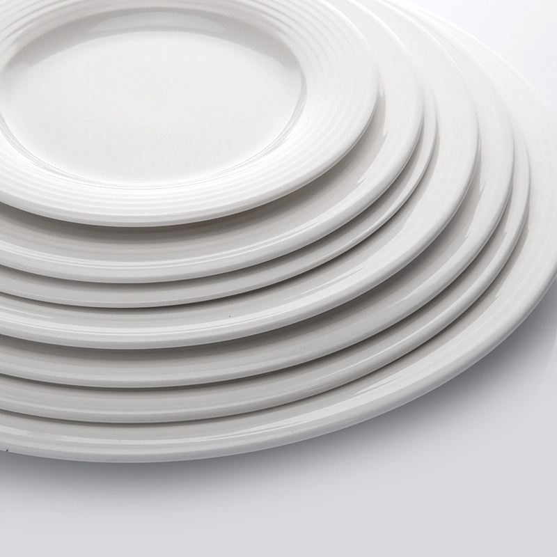 Restaurant 6/8/10/12 Round White Plate Custom Print Plate Wedding Plates 1