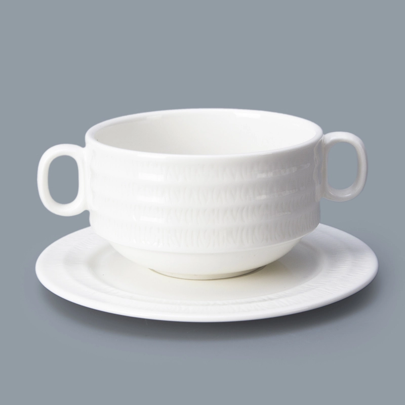 accessories catering bowl with handle ceramic white soup tureen set porcelain 1