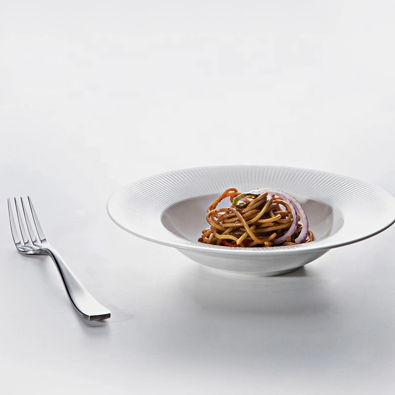 Eco Friendly Productos Innovadores Lifestyle porcelain Industrielle Poterie Vaisselle, China Porcelain Wide Rimmed Pasta Plate^ 1