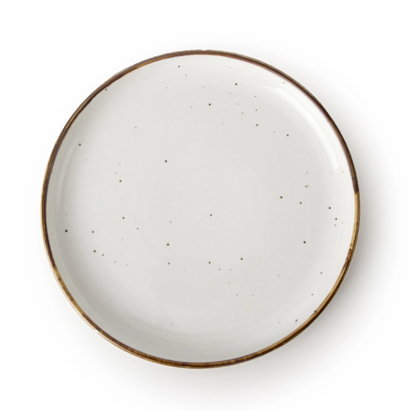 Chaozhou Ceramic Luxury Crockery, European Style Ceramic Flat Plate, Hotel Ceramic Plate/ 1