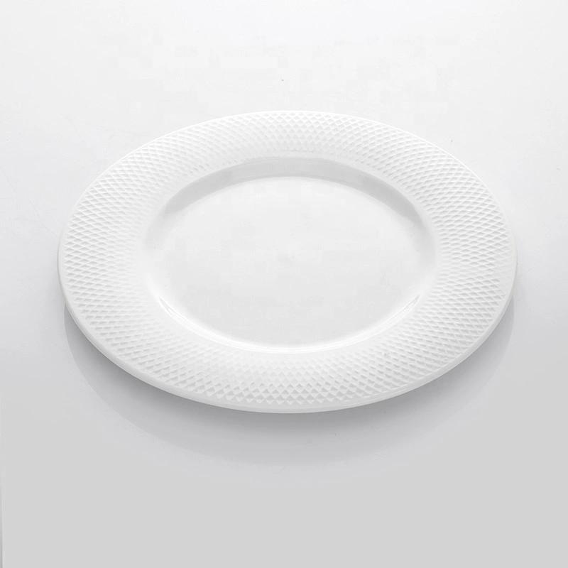 New Product Ideas 2019 Innovative for Hotels Marriott chinaware Beauty Dish, Grid Style Fine Dining Plates Flat Plate^ 1