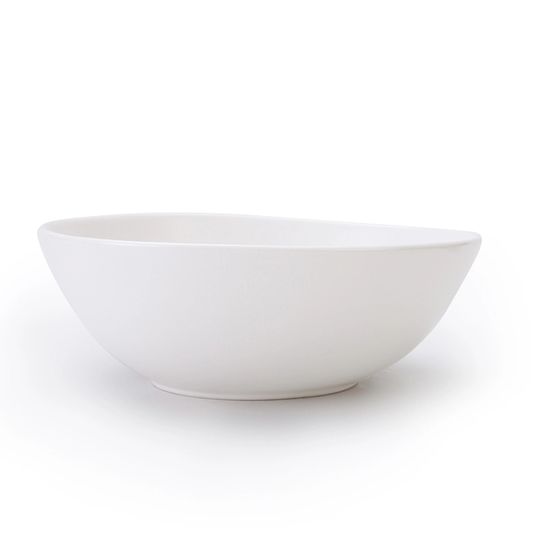 hotel restaurant pasta bowls new design matt white glaze noodles bowl 1
