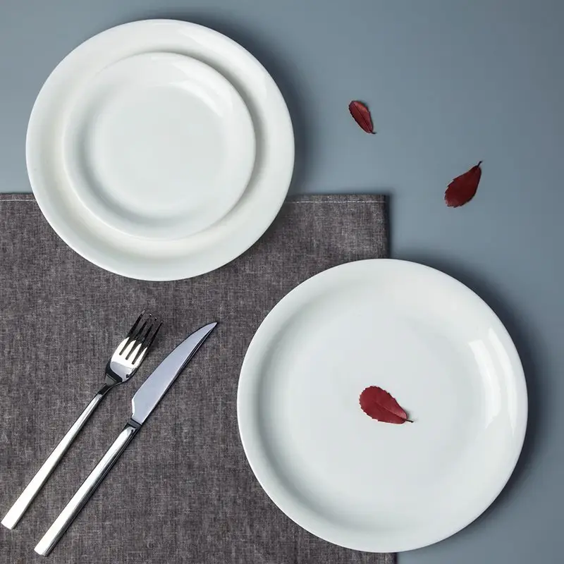 Two Eight Casual Style Embossed White Color Porcelain Dinnerware Accessories - XI CUI SERIES Porcelain Dinnerware Accessories image1