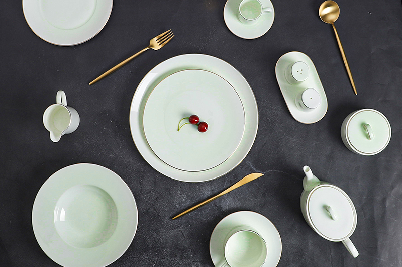 Royal Luxury Emerald Dinnerware Collection - 2021 Bone China Dinnerware for Restaurant 1