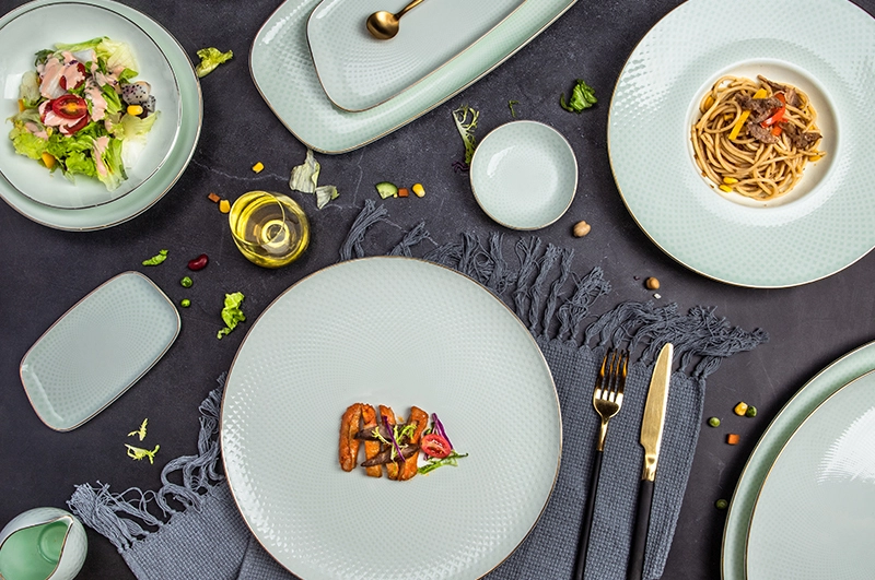 Kaleidoscope Collection (Jade Color) - 2021 Luxury Dinnerware for Hotel Restaurant 1
