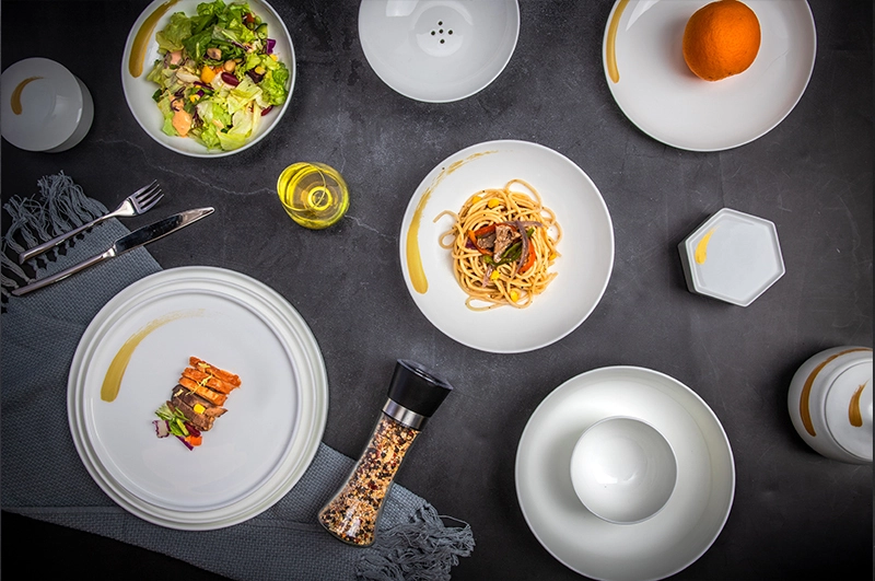 Hand-Painted Golden Collection - 2021 Bone China Dinnerware for Restaurant 1
