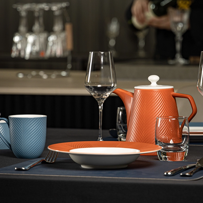 Lipper Collection - 2023 Unique Dinnerware Collection Outlined With The Simplest Emboss Lines And Matte Colors For Hotels, Restaurants, Events... 1